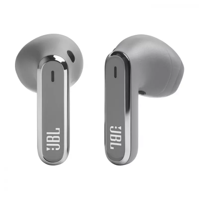 JBL LIVE FLEX Peakomplekt Juhtmevaba Kõrvasisene Kõned/Muusika Bluetooth Hõbedane
