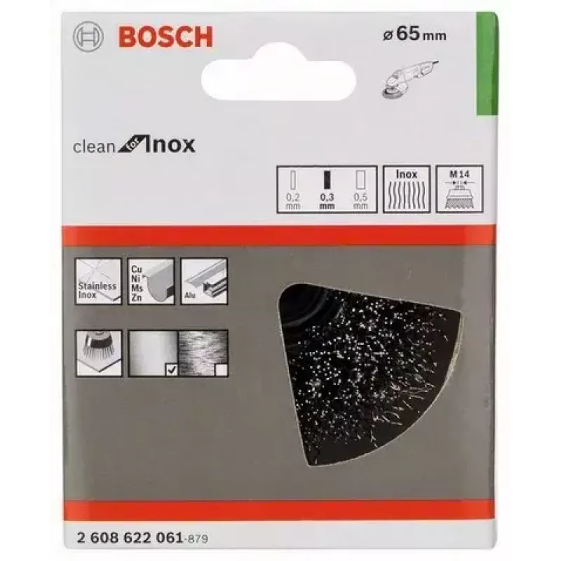 Tasshari Bosch 2 608 622 061 Läbimõõt 6,5 cm Traadi jämedus 0,3 mm
