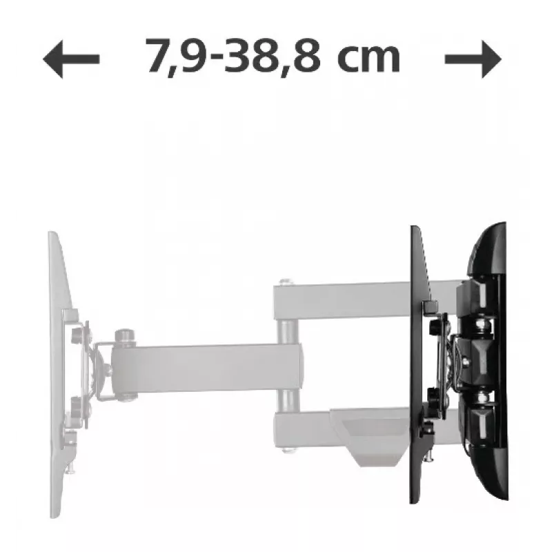 Hama 00220840 telerikinnitus/statiiv 121,9 cm (48 tolli) Must