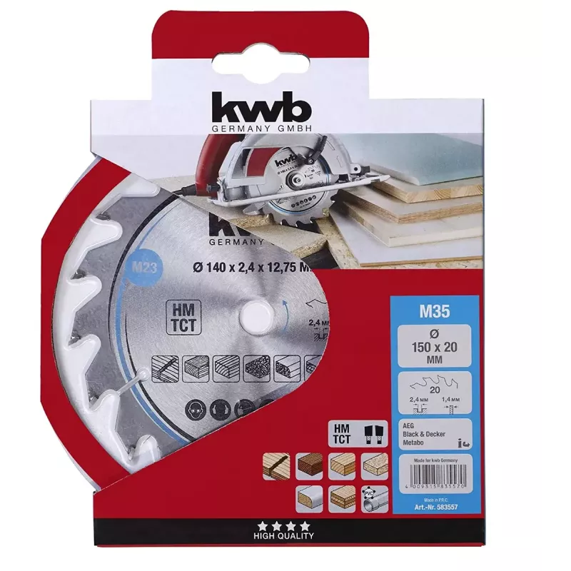 Ringlaetera KWB 583557 volframkarbiidist otsikutega 1 tk