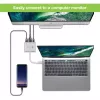 Techly IADAP USB31-HDMIPTY sülearvuti dokk/pordireplikaator Juhtmega USB 3.2 Gen 1 (3.1 Gen 1) USB-C Hõbedane