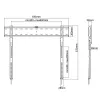 Techly ICA-PLB 736F TV-kinnitus/alus 2,03 m (80 tolli) Must