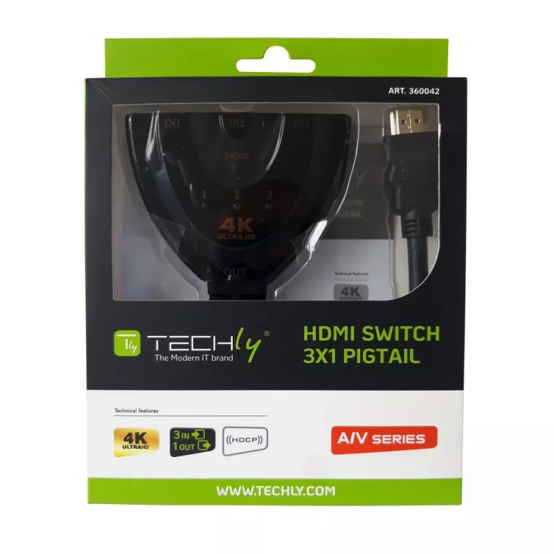 Techly IDATA HDMI-3F30 videolüliti