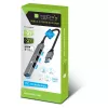 Techly IUSB32-HUB4A-3U2SLS sülearvuti dokk/pordireplikaator Juhtmega ühendatud USB 3.2 Gen 1 (3.1 Gen 1) Type-A Hall