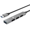 Techly IUSB32-HUB4A-3U2SLS sülearvuti dokk/pordireplikaator Juhtmega ühendatud USB 3.2 Gen 1 (3.1 Gen 1) Type-A Hall