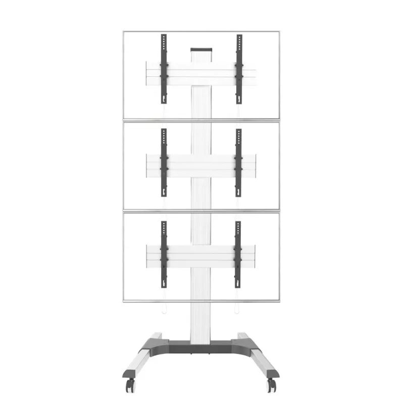 Techly põrandastatiiv 3-le LCD/LED-telerile 32–55 tolli videoseina jaoks