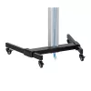Techly põrandaalus riiuliga käru TV LCD/LED 37-86 tolli, 200 x 200 mm, 600 x 400 mm, -10 - 5°, 180°, alumiinium, plast, teras, must, hall