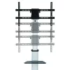 Techly põrandaalus riiuliga käru TV LCD/LED 37-86 tolli, 200 x 200 mm, 600 x 400 mm, -10 - 5°, 180°, alumiinium, plast, teras, must, hall