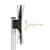 Techly põrandaalus riiuliga käru TV LCD/LED 37-86 tolli, 200 x 200 mm, 600 x 400 mm, -10 - 5°, 180°, alumiinium, plast, teras, must, hall