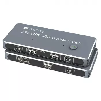 Techly IDATA KVM-DPC8K KVM-lüliti hall