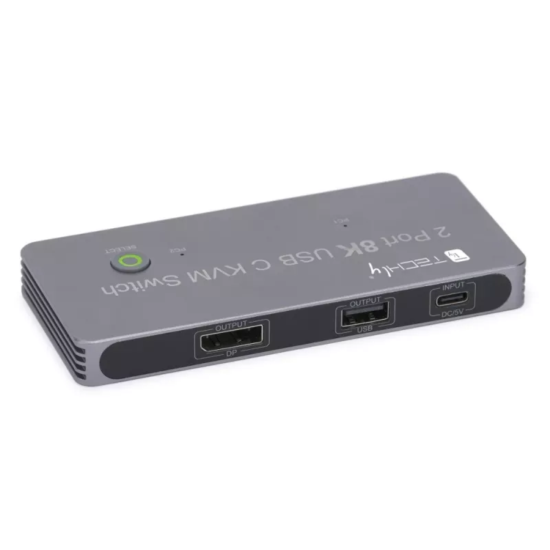 Techly IDATA KVM-DPC8K KVM-lüliti hall