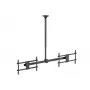 Kahe ekraani laekinnitus EQUIP 32–60 tolli (VESA 200x200–600x400, max 80 kg, pööratav ±180°), must
