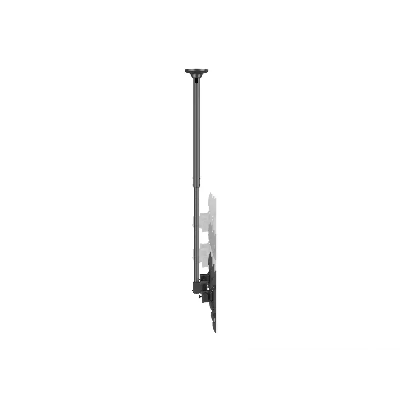 Kahe ekraani laekinnitus EQUIP 32–60 tolli (VESA 200x200–600x400, max 80 kg, pööratav ±180°), must