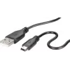 USB 2.0 andmekaabel Renkforce RF-4080792, USB A – Mini-USB B, 1 m, must