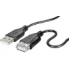 USB 2.0 kaabel Renkforce RF-4080795, USB A USB A-le, 1 m, must