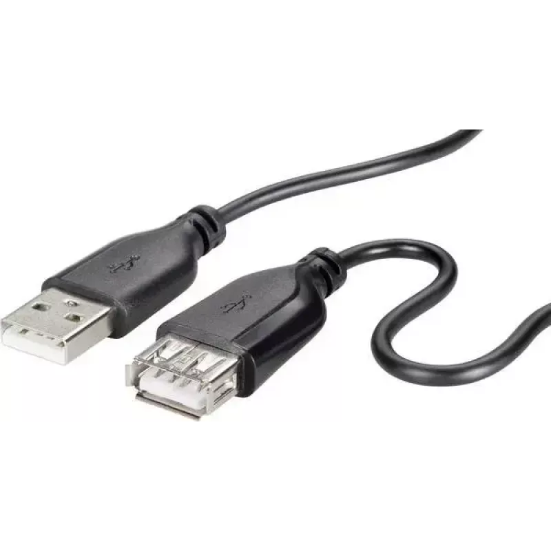 USB 2.0 kaabel Renkforce RF-4080795, USB A USB A-le, 1 m, must