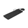 Hama CKM-200 klaviatuur Hiir kaasas Kodu/Kontor USB QWERTZ Saksa Must