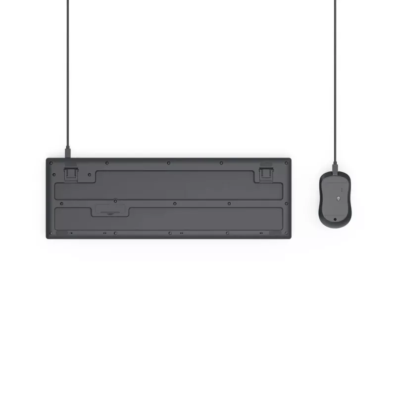 Hama CKM-200 klaviatuur Hiir kaasas Kodu/Kontor USB QWERTZ Saksa Must