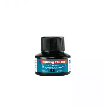 Markeri täitepudel Edding ED-FTK25-001, must tint, 25 ml, 1 tk