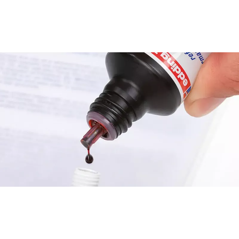 Marker refill Edding T-25, punane tint, 30 ml, üks täitepudel