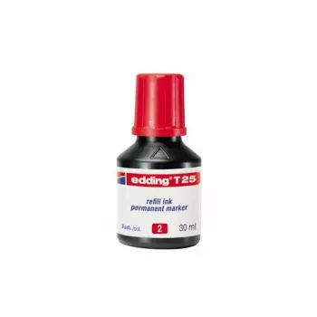 Marker refill Edding T-25, punane tint, 30 ml, üks täitepudel