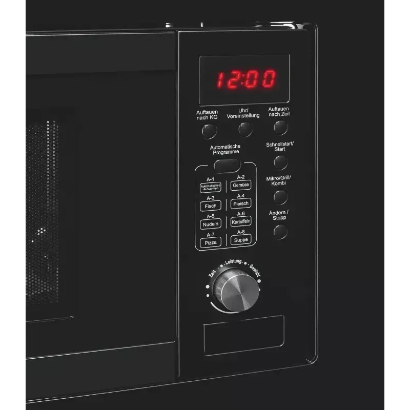 Sisseehitatud grillmikrolaineahi Exquisit EMW20.1 G — 20 L, 800 W, must, nupp- ja pöördnupujuhtimine, sisseehitatud ekraan
