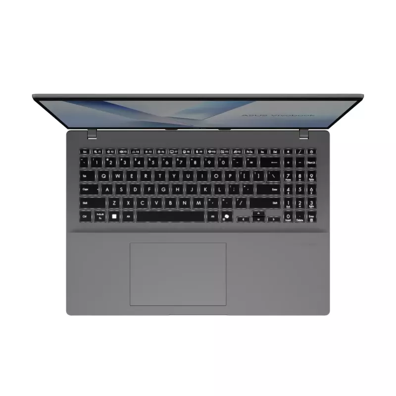 Sülearvuti ASUS Vivobook 16 M1607KA — AMD Ryzen AI 7 350, 16-tolline WUXGA (1920x1200), 16 GB DDR5, 1 TB SSD, Windows 11 Home, hõbedane