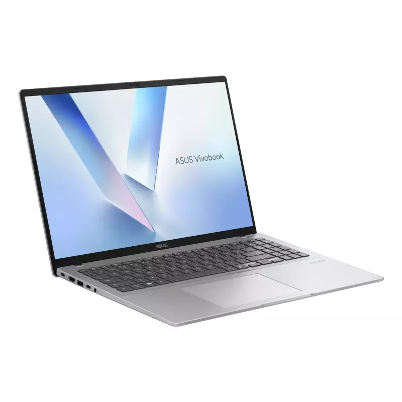 Sülearvuti ASUS Vivobook 16 M1607KA — AMD Ryzen AI 7 350, 16-tolline WUXGA (1920x1200), 16 GB DDR5, 1 TB SSD, Windows 11 Home, hõbedane