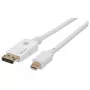 Techly ICOC MDP-010T4K DisplayPorti kaabel 1 m Mini DisplayPort Valge