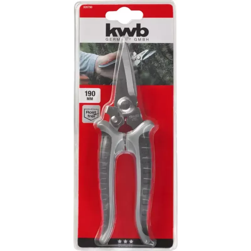 Rohukäärid KWB 926790 pika varrega sirge tera 190 mm