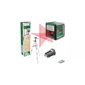 Lasernivelliir Bosch Quigo Plus Uni 0603663602 — kompaktne ristjoonteade koos statiiviga