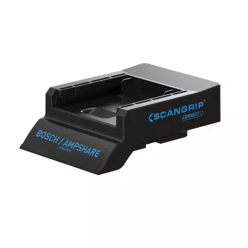 SCANGRIP ühendusmoodul BOSCH/Ampshare 18 V/20 V jaoks, must, 110,1×76,1 mm, 100 g