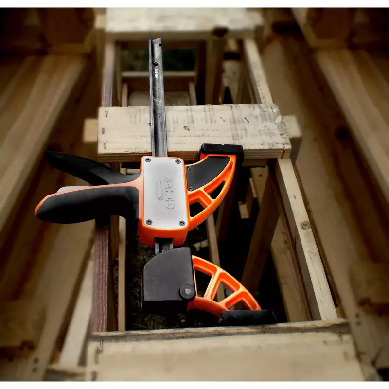 Ratchet clamp Bahco QCB-150 15 cm Must oranž