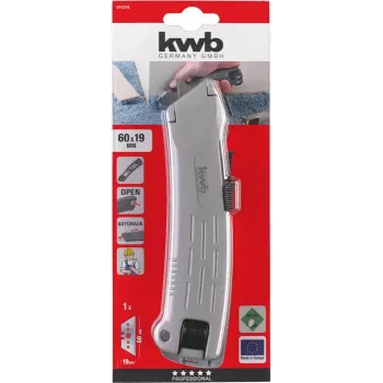 Utility-knife KWB 015210 pikkus 173 mm, tera 6 cm, laius 1,9 cm