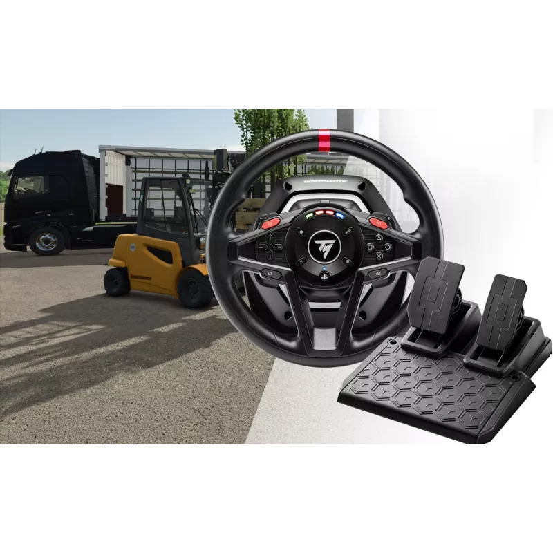 Thrustmaster T128 SimTask Farming Pack Must rool + pedaalid + käiguvaheti PC, PlayStation 4, PlayStation 5