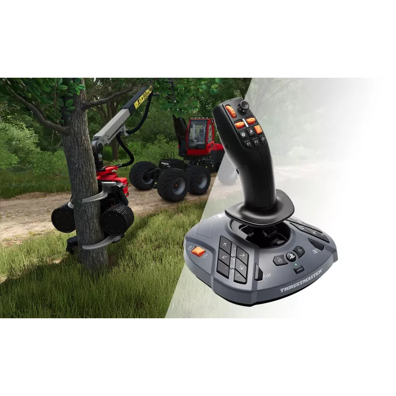 Thrustmaster T128 SimTask Farming Pack Must rool + pedaalid + käiguvaheti PC, PlayStation 4, PlayStation 5