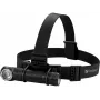 Sandberg Pealamp 1000 Pro, peapaelaga taskulamp, Must, Alumiinium, IP66, LED, 25 lm