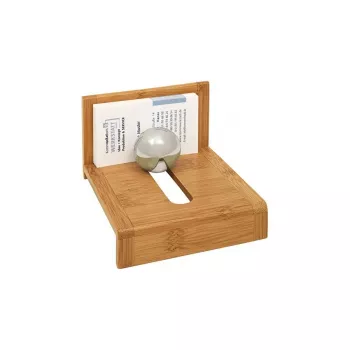 Visikaardihoidja WEDO 61 1407 — bambuspuit, 114×100×69 mm