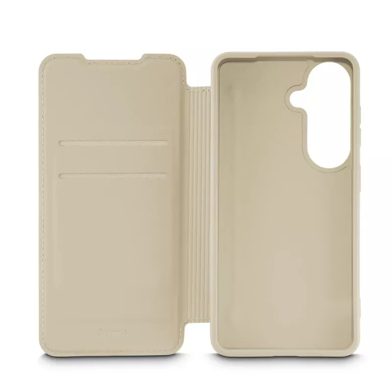 HAMA Fantastic Feel klappümbris Samsung Galaxy S26 jaoks, 16 cm (6,3 tolli), beež, 2 kaarditaskut