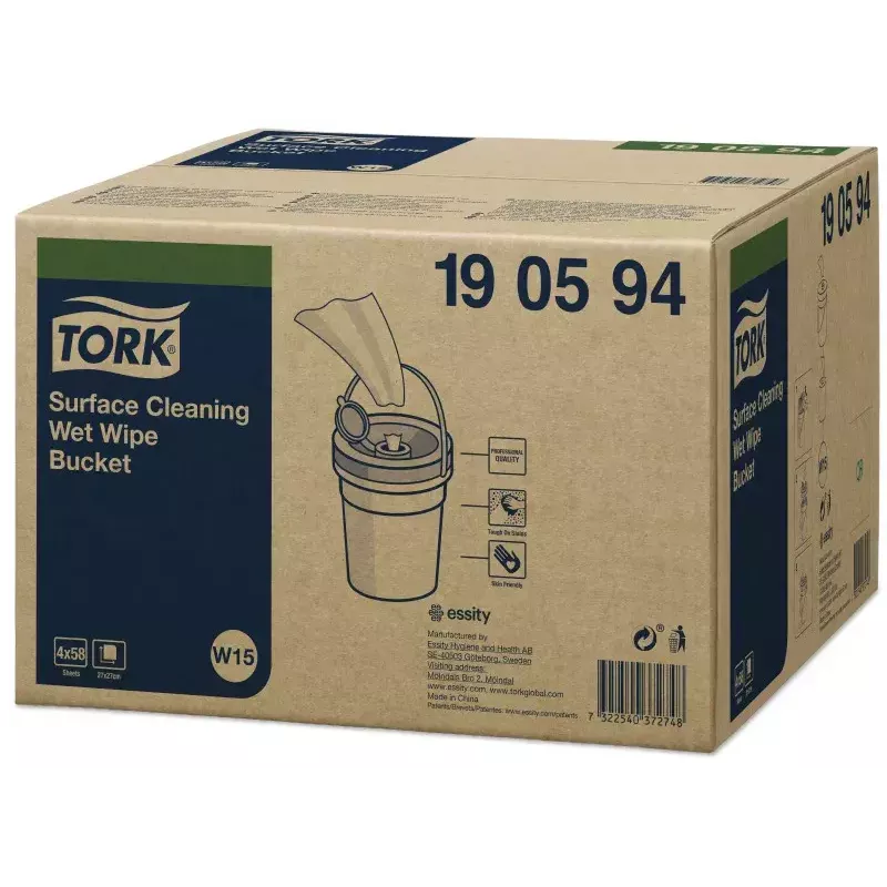 Pinna ettevalmistamise lapp Tork 190594 — valge, 58 lappi, pakend 158×158×191 mm