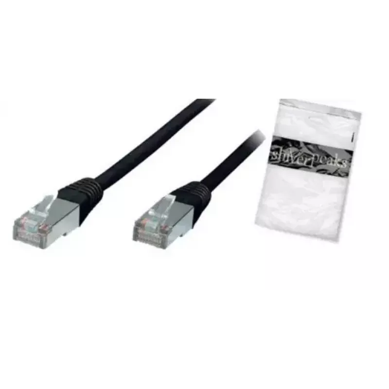 Võrgukaabel ShiverPeaks BS75111-S 1m Cat5e F/UTP Must