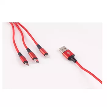 USB kaabel ShiverPeaks BS14-50070 1.2 m USB A USB C Micro-USB B Must