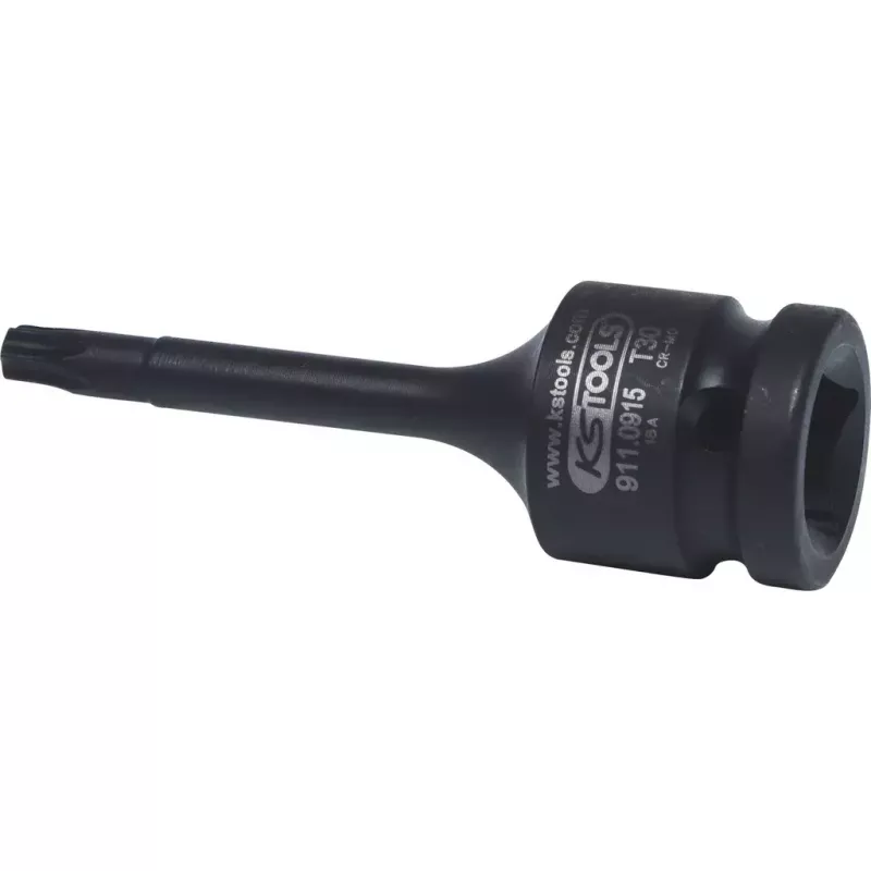 Pesakomplekt KS Tools 911.0916 1/2-tollise ajamiga meetermõõdustik 2,5 cm läbimõõt 75 mm pikkus