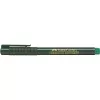 Peenikese otsaga pliiats Faber-Castell 151163 — roheline tint, must korpus, ümar kuju, 1 tk