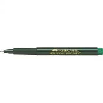 Peenikese otsaga pliiats Faber-Castell 151163 — roheline tint, must korpus, ümar kuju, 1 tk