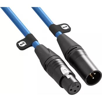 XLR-kaabel Rode XLR3M-B 3 m — isane-emane mikrofonikaabel, sinine