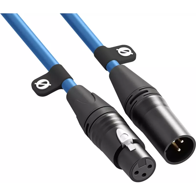 XLR-kaabel Rode XLR3M-B 3 m — isane-emane mikrofonikaabel, sinine
