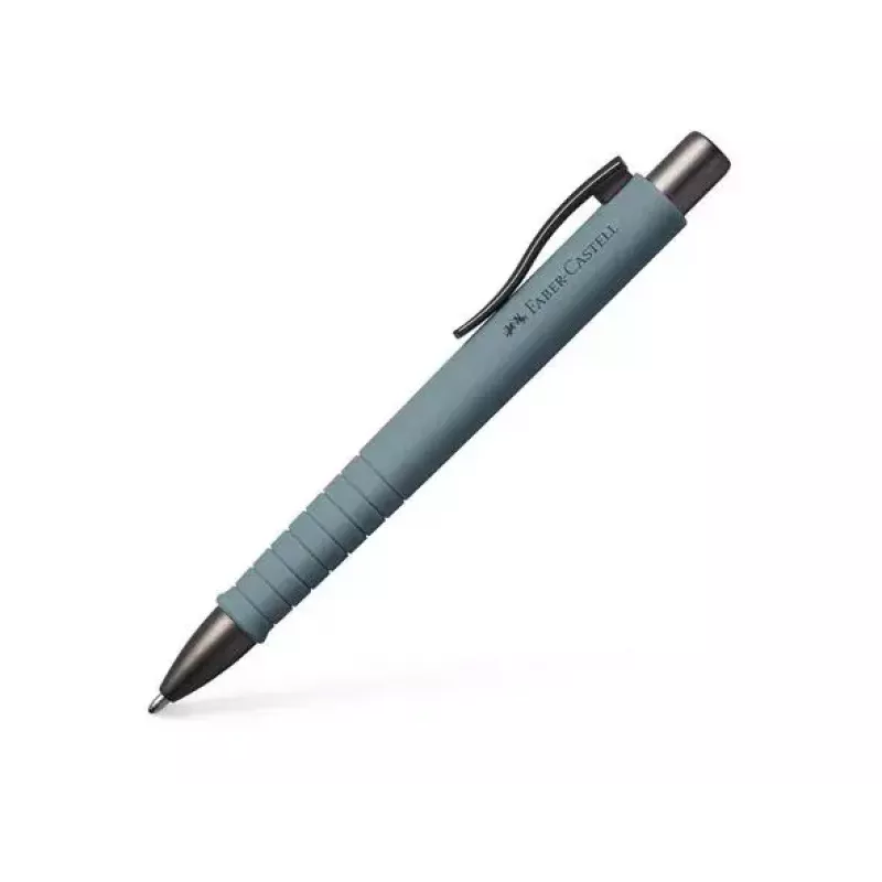 Pastapliiats a.w. Faber-Castell 241188 — klambriga sissetõmmatav, sinine tint, hall korpus, eriti lai ots, 1 tk