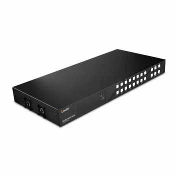 Lindy 16x16 HDMI 4K60 maatriks, HDMI, HDMI, 3,5 mm, 3840 x 2160 pikslit, must, metall