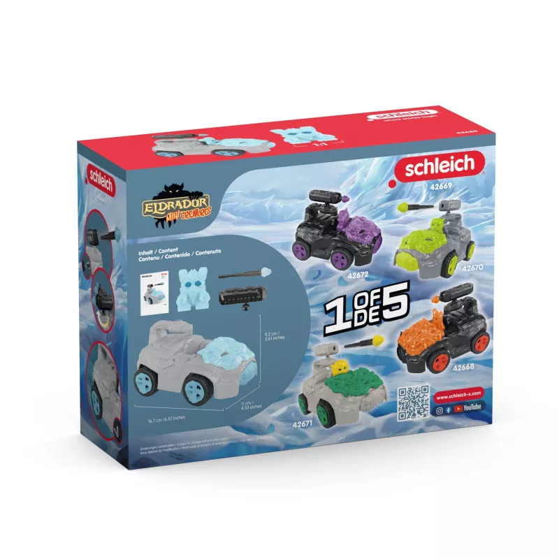 Sõiduk Schleich ELDRADOR CREATURES Ice CrashMobile Mini Creature 7-12 aastat